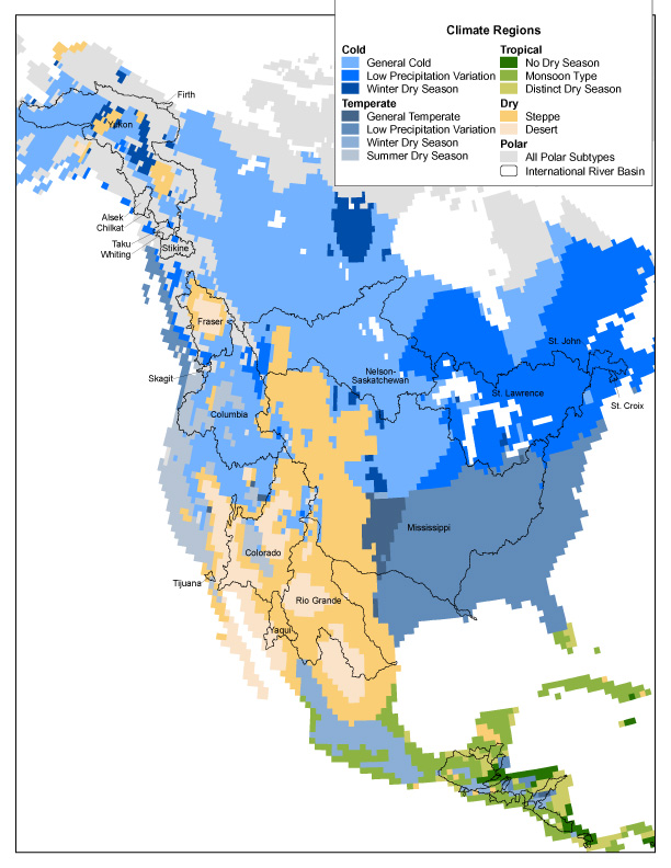 North American Climate Map