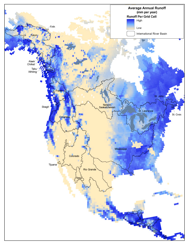 North American Runoff Map